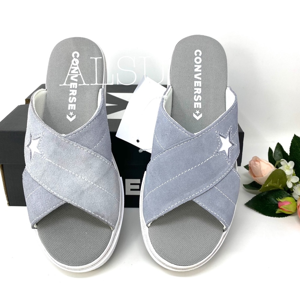 Converse One Star Sandal Slip Suede Grey W AUTHENT - Picture 3 of 7